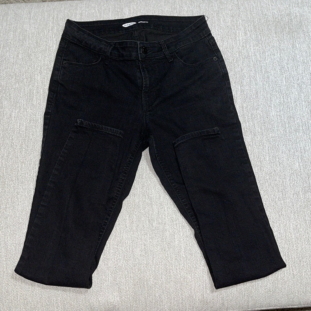 Black Old Navy Super Skinny Jeans